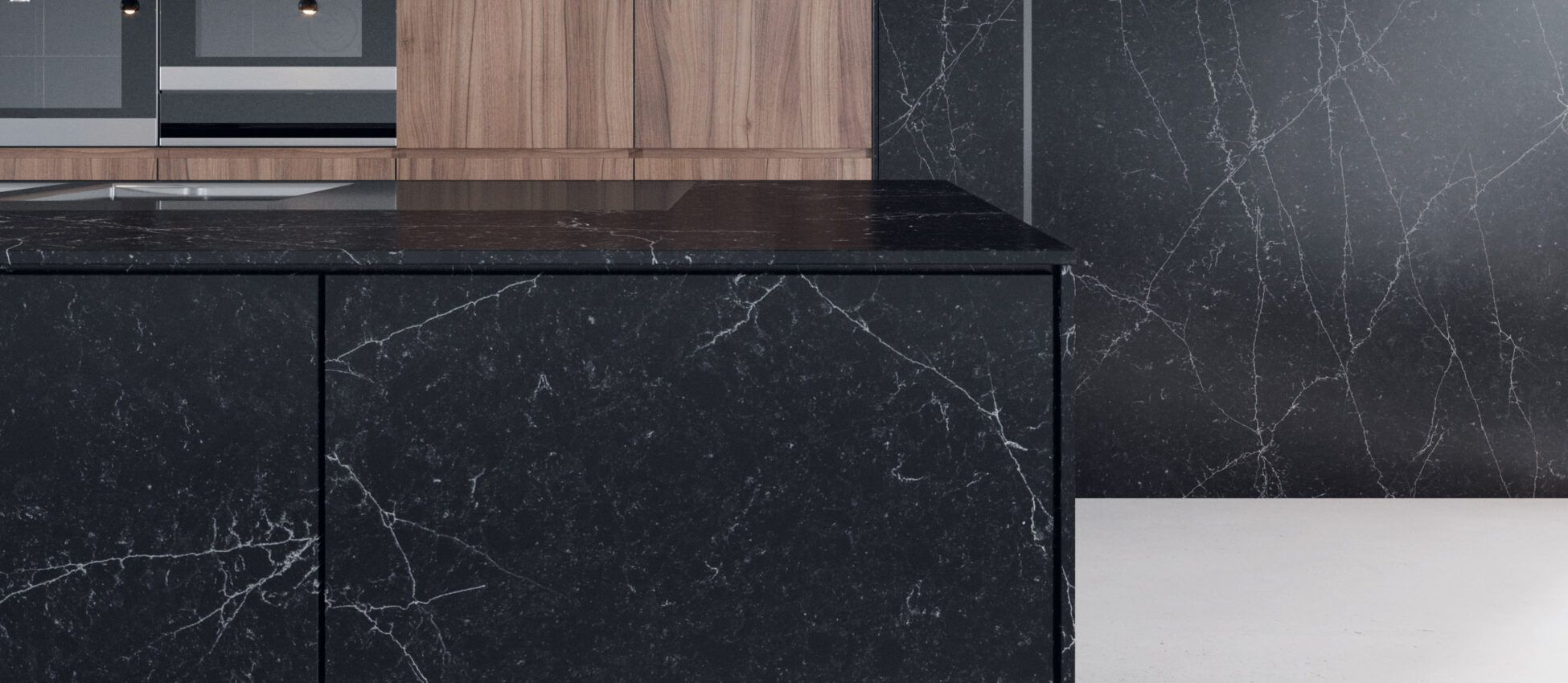 Mármol – Negro Marquina — el material en un ambiente