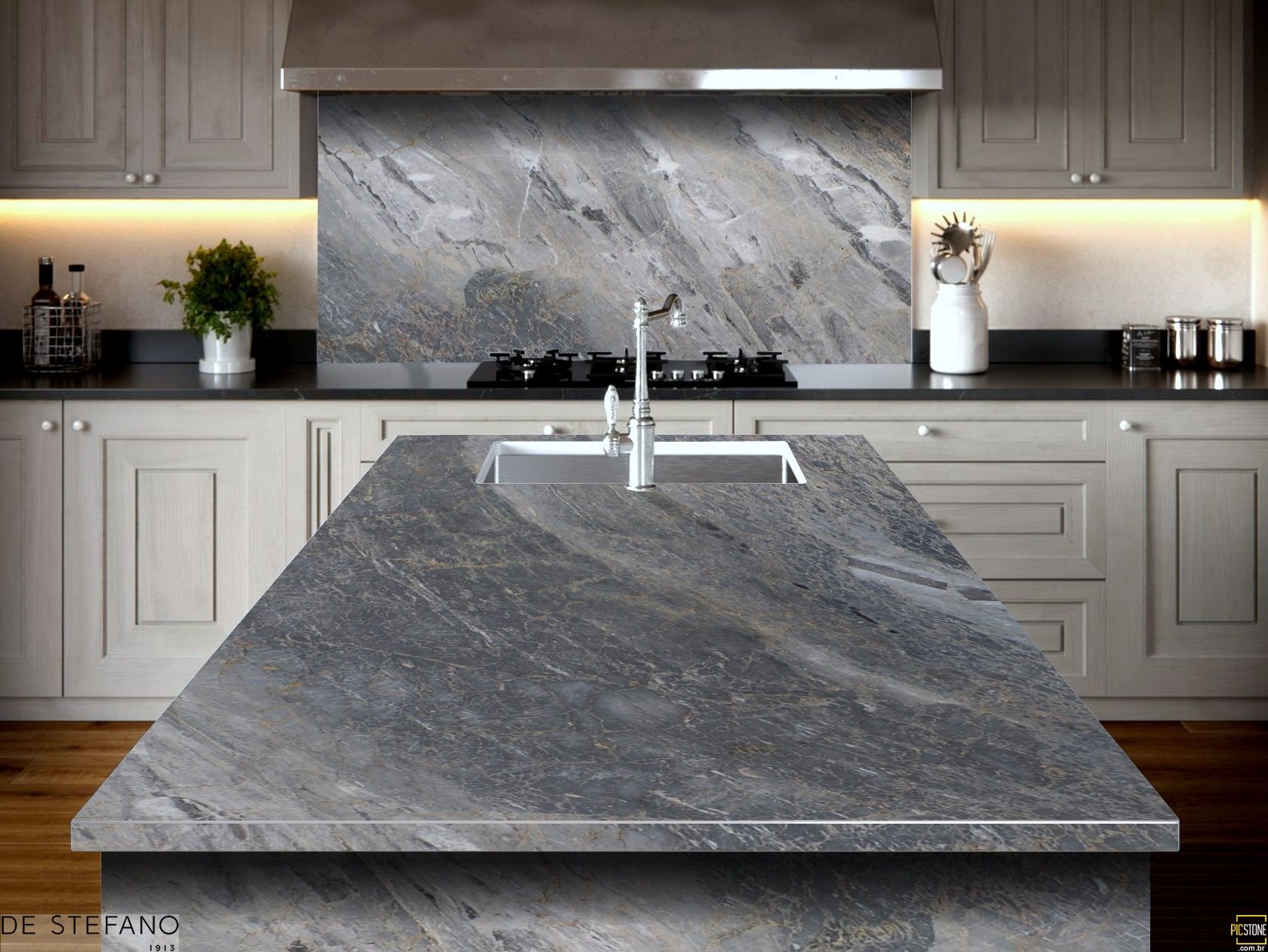 Mármol – Deep Grey — placa entera