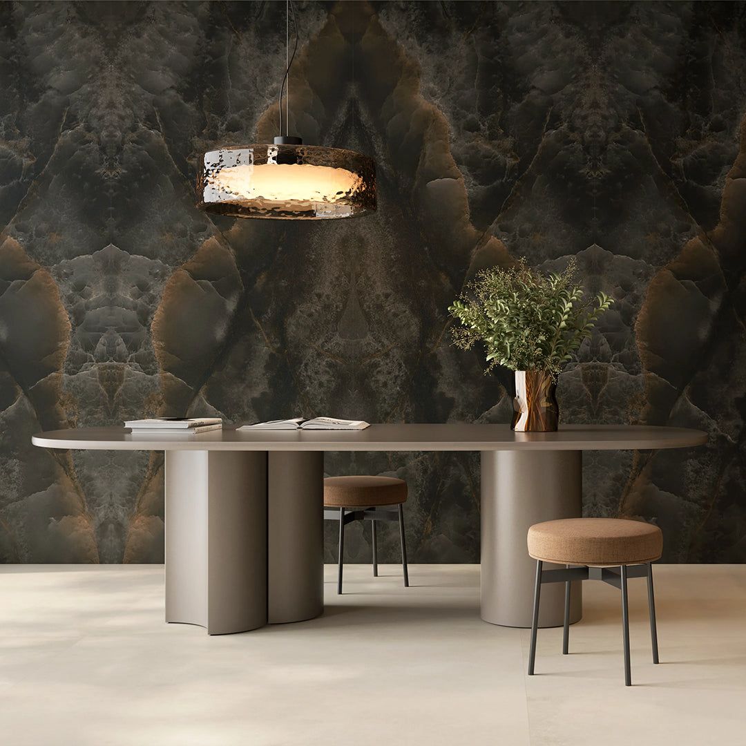 Purastone prima – Onyx Black — el material en un ambiente