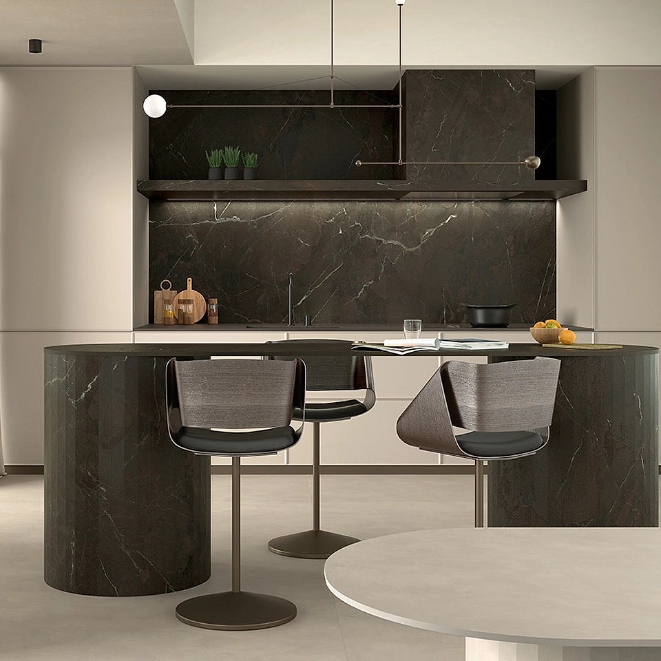Purastone prima – Brescia Imperiale — el material en un ambiente