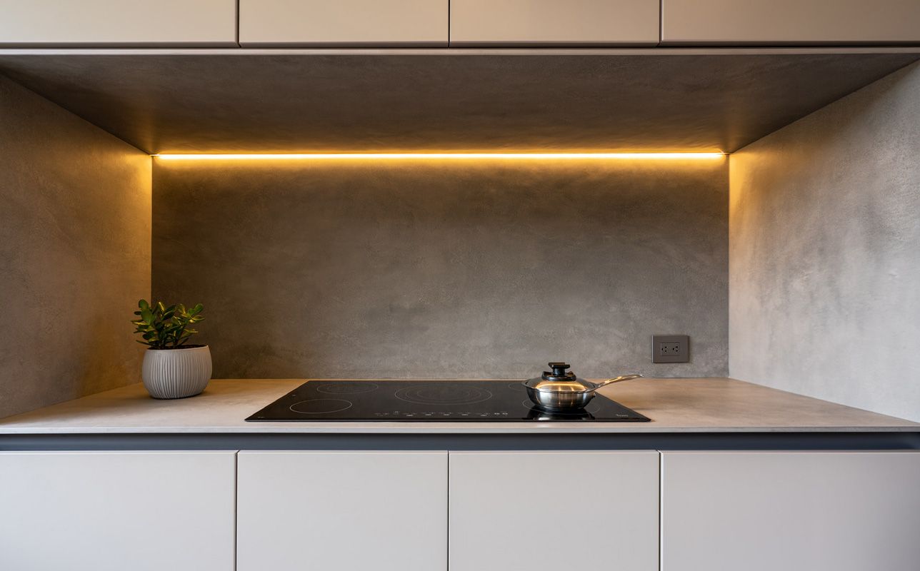 Purastone prima – Metro Grey — el material en un ambiente