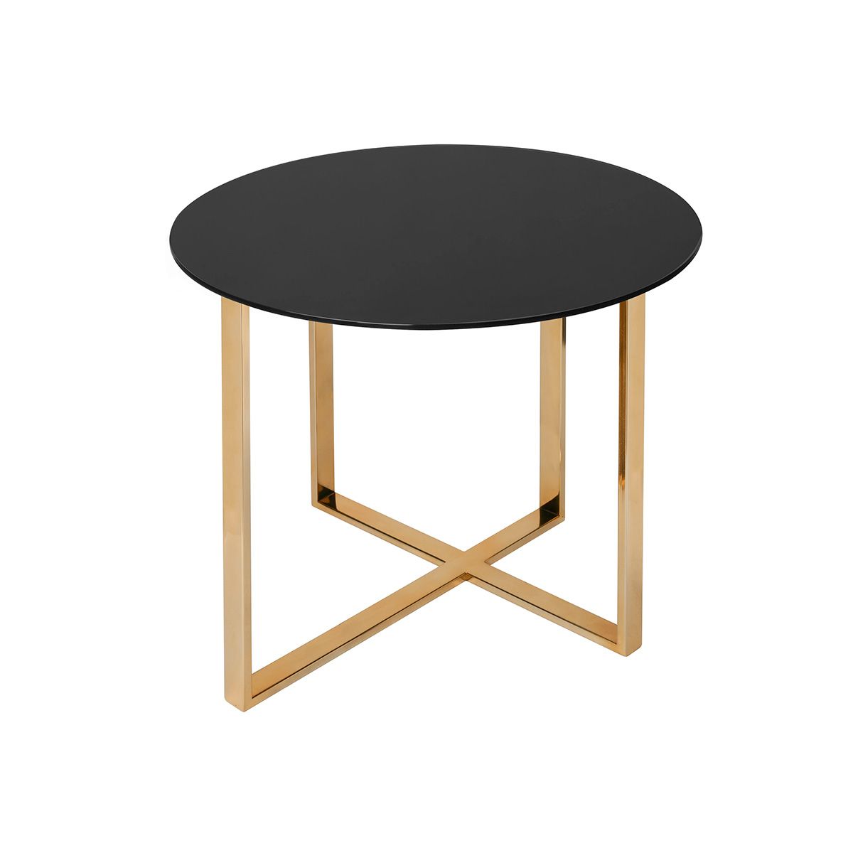 Mesa de apoyo Léo / 70 tapa de vidrio de color