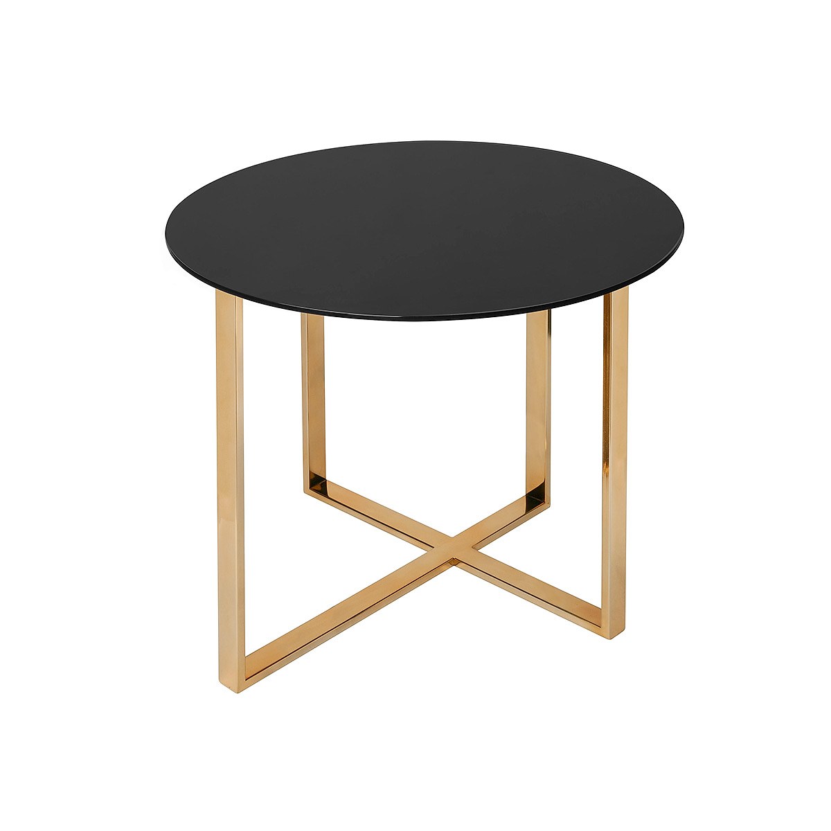 Mesa de apoyo Léo / 70 tapa de vidrio de color