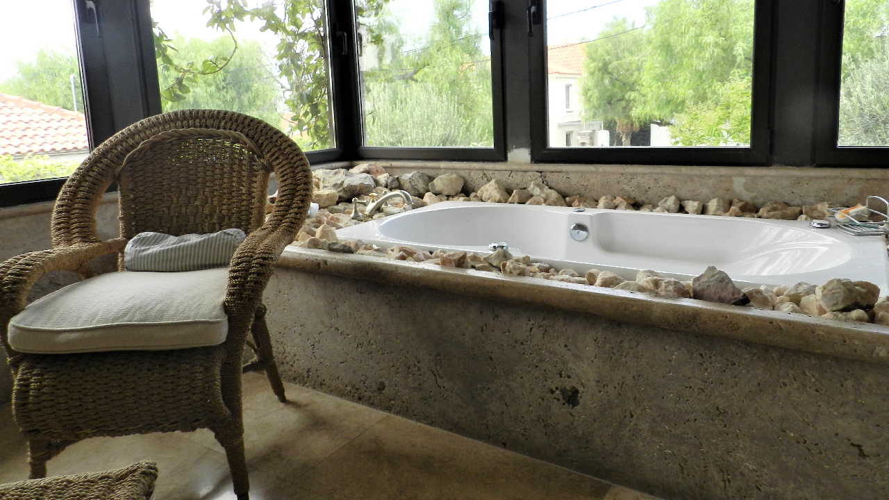 Bañera Mármol Travertino 03 — Travertino