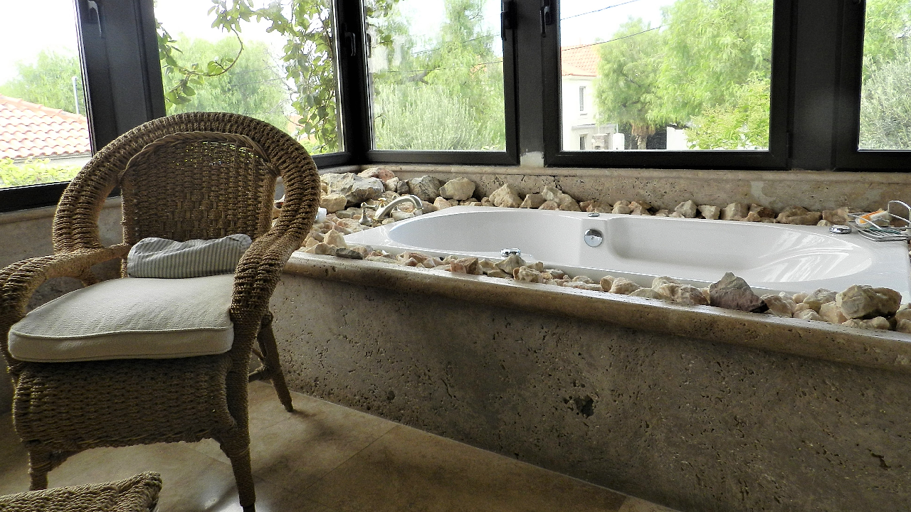 Bañera Mármol Travertino 03 — Travertino