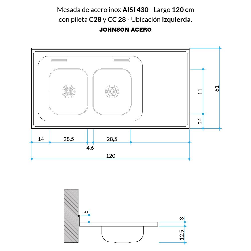 Modelo C28 — Johnson Acero
