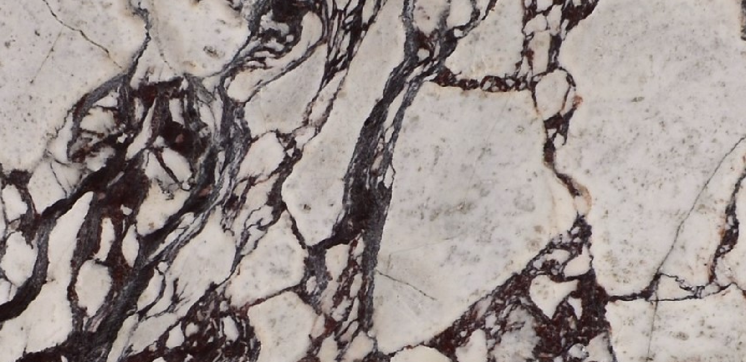 Placa de mármol Calacatta Viola, con veta violácea
