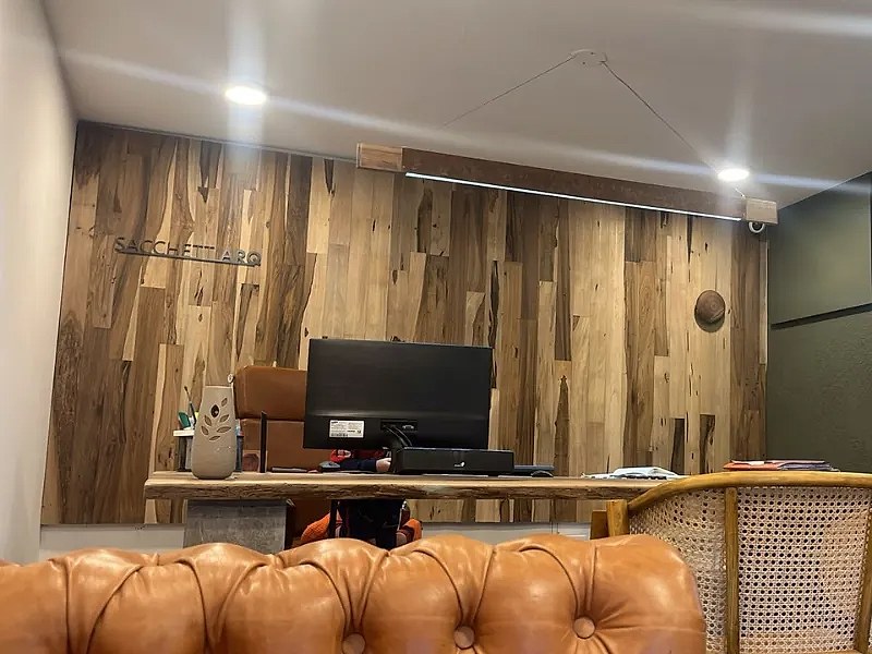 Revestimiento de pared de Madera Uf Solido Guayuvira — Indusparquet