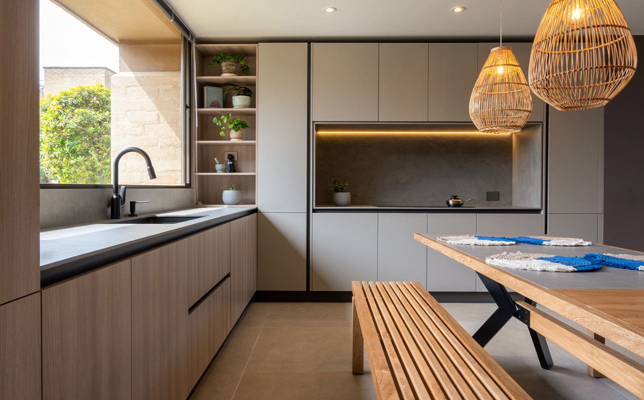 Purastone prima – Metro Grey — el material en un ambiente