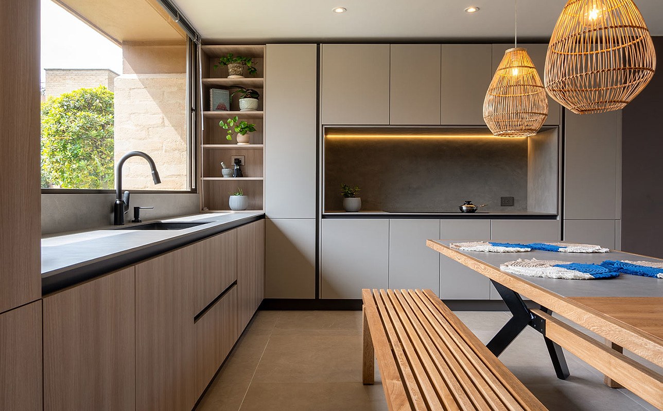 Purastone prima – Metro Grey — el material en un ambiente
