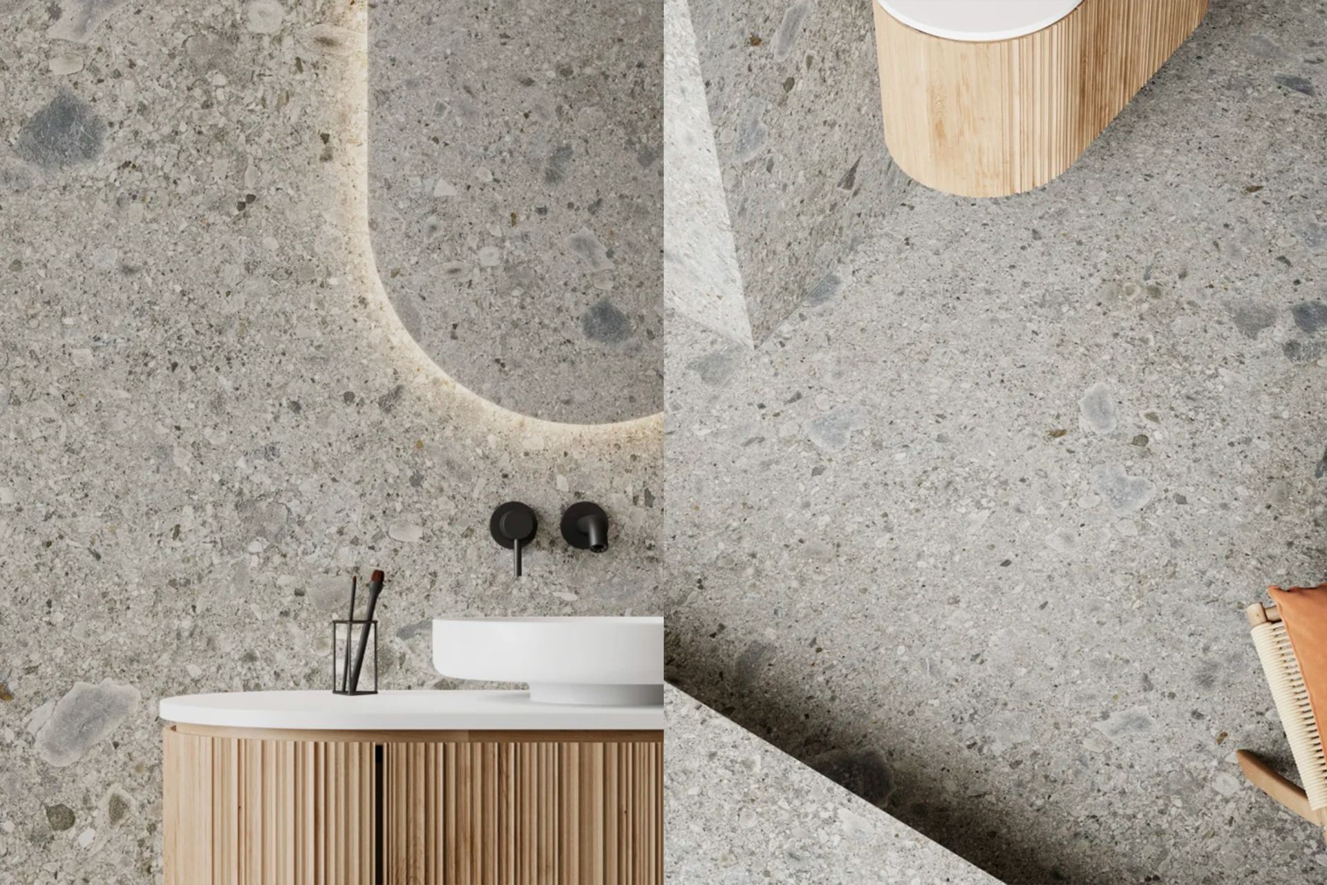 Purastone prima – Ceppo di Gre — el material en un ambiente
