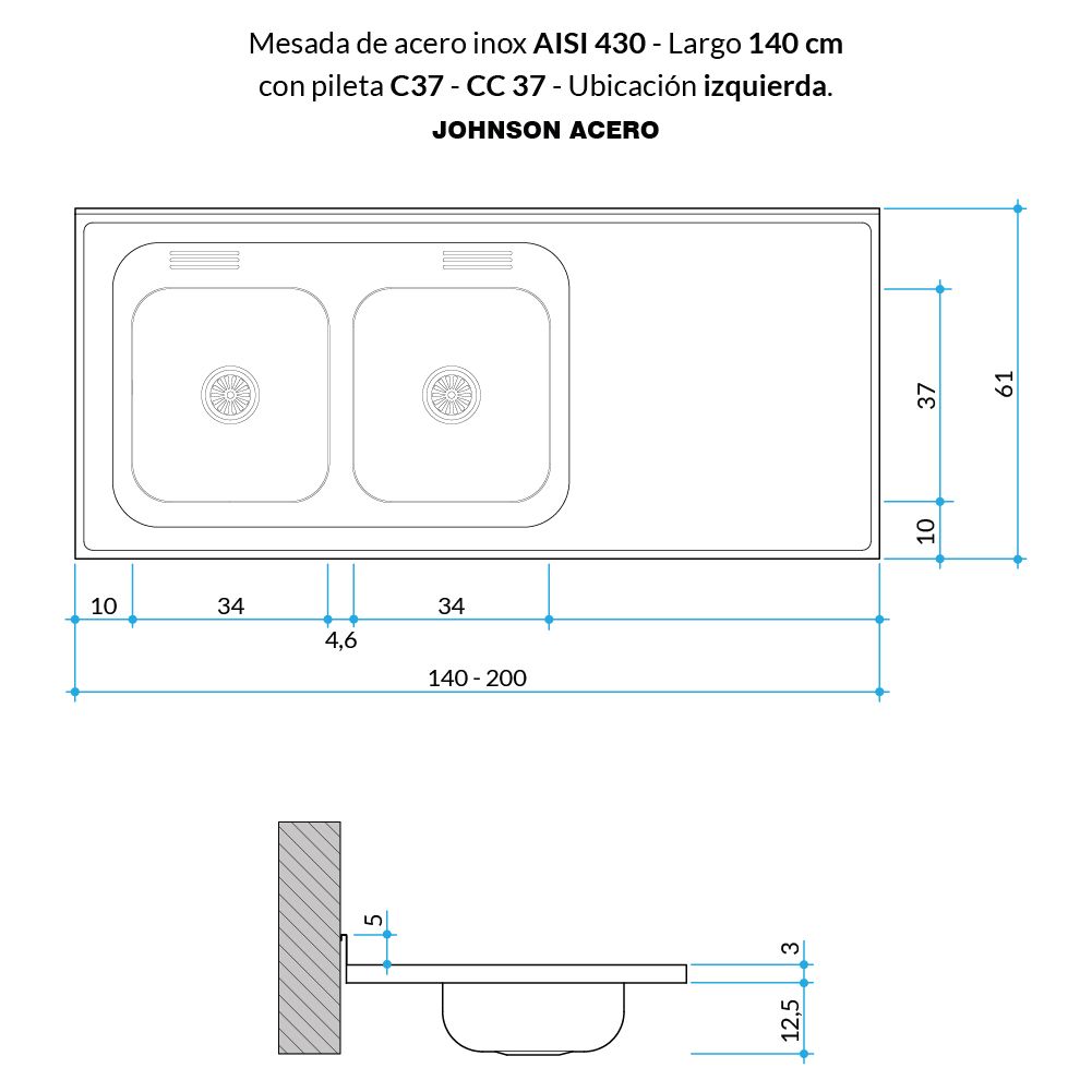 Modelo C37 — Johnson Acero