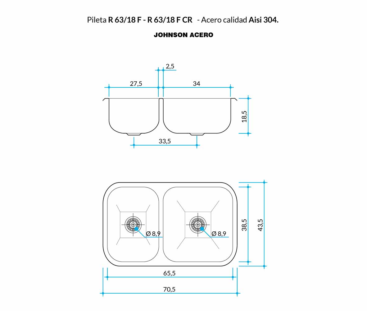 Modelo R63 — Johnson Acero