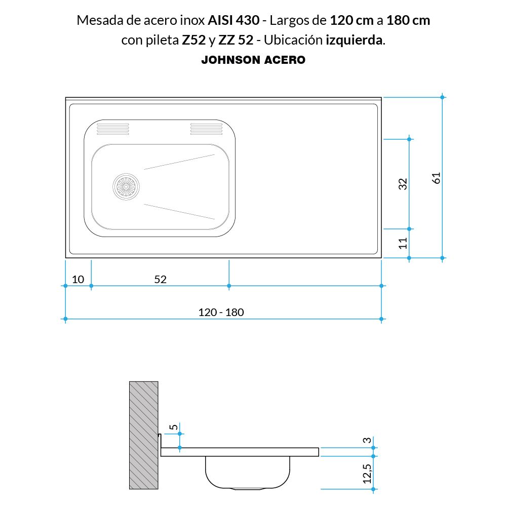 Modelo Z52 — Johnson Acero