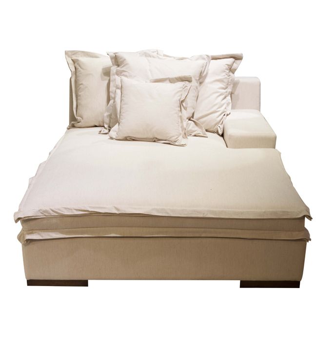 Chaise Austin brazo derecho Borda Pastel
