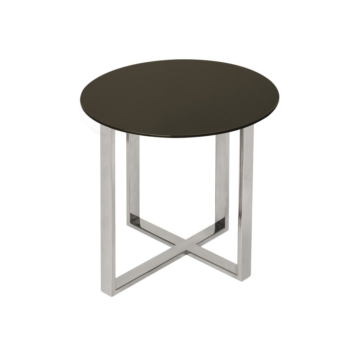 Mesa de apoyo Léo / 50 tapa de vidrio de color