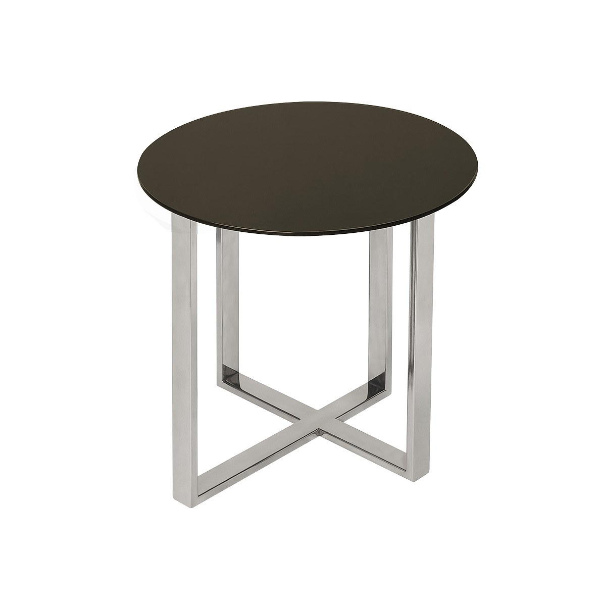Mesa de apoyo Léo / 50 tapa de vidrio de color