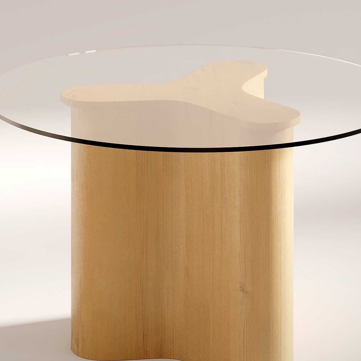 Mesa de comedor Le Monde vidrio