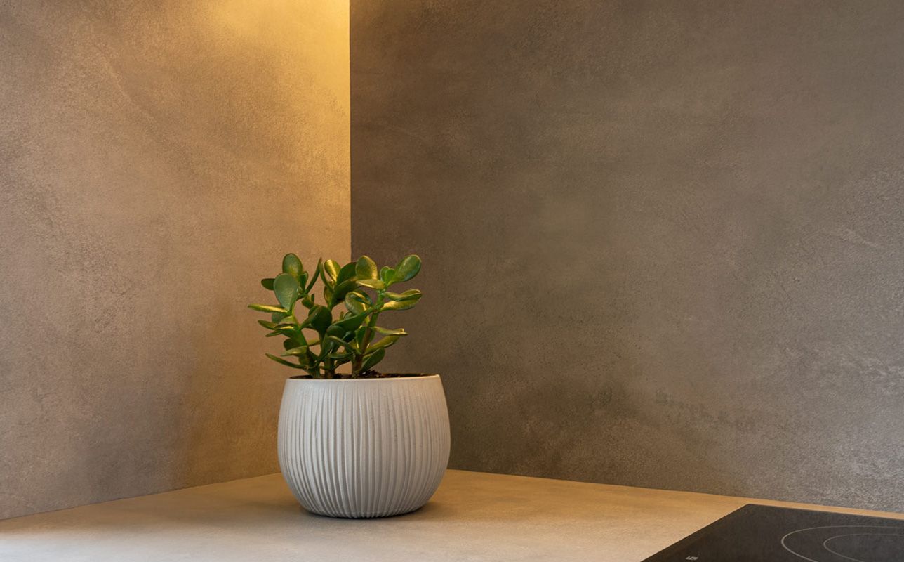 Purastone prima – Metro Grey — el material en un ambiente