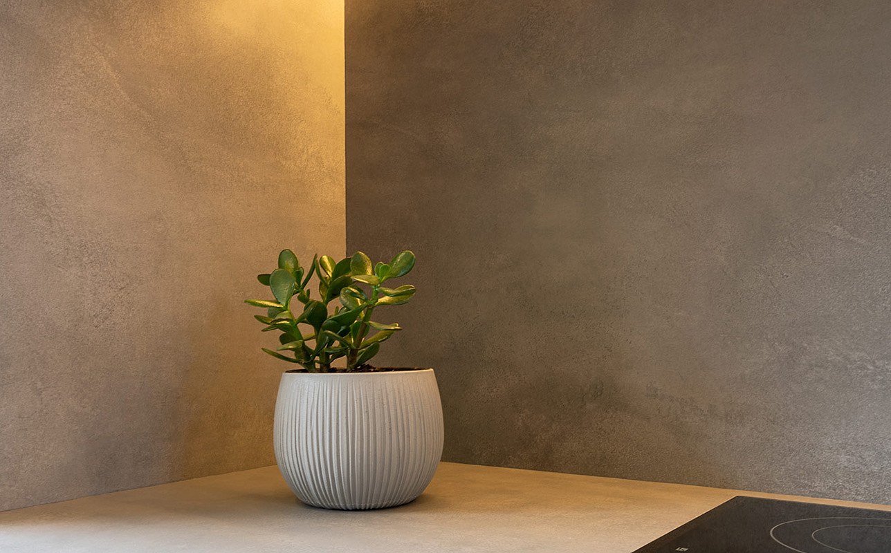 Purastone prima – Metro Grey — el material en un ambiente