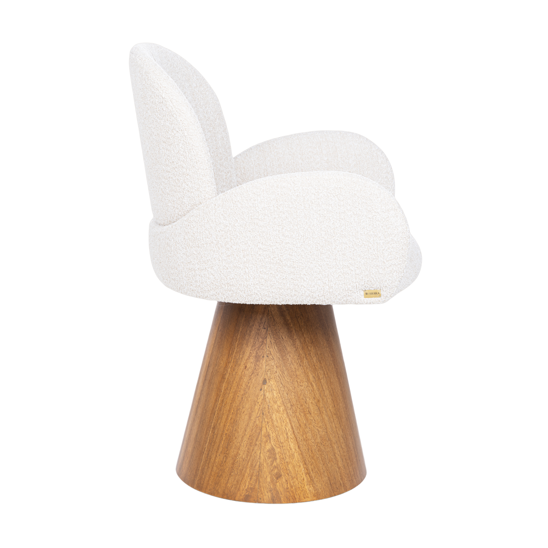 Silla Prima giratoria base de madera