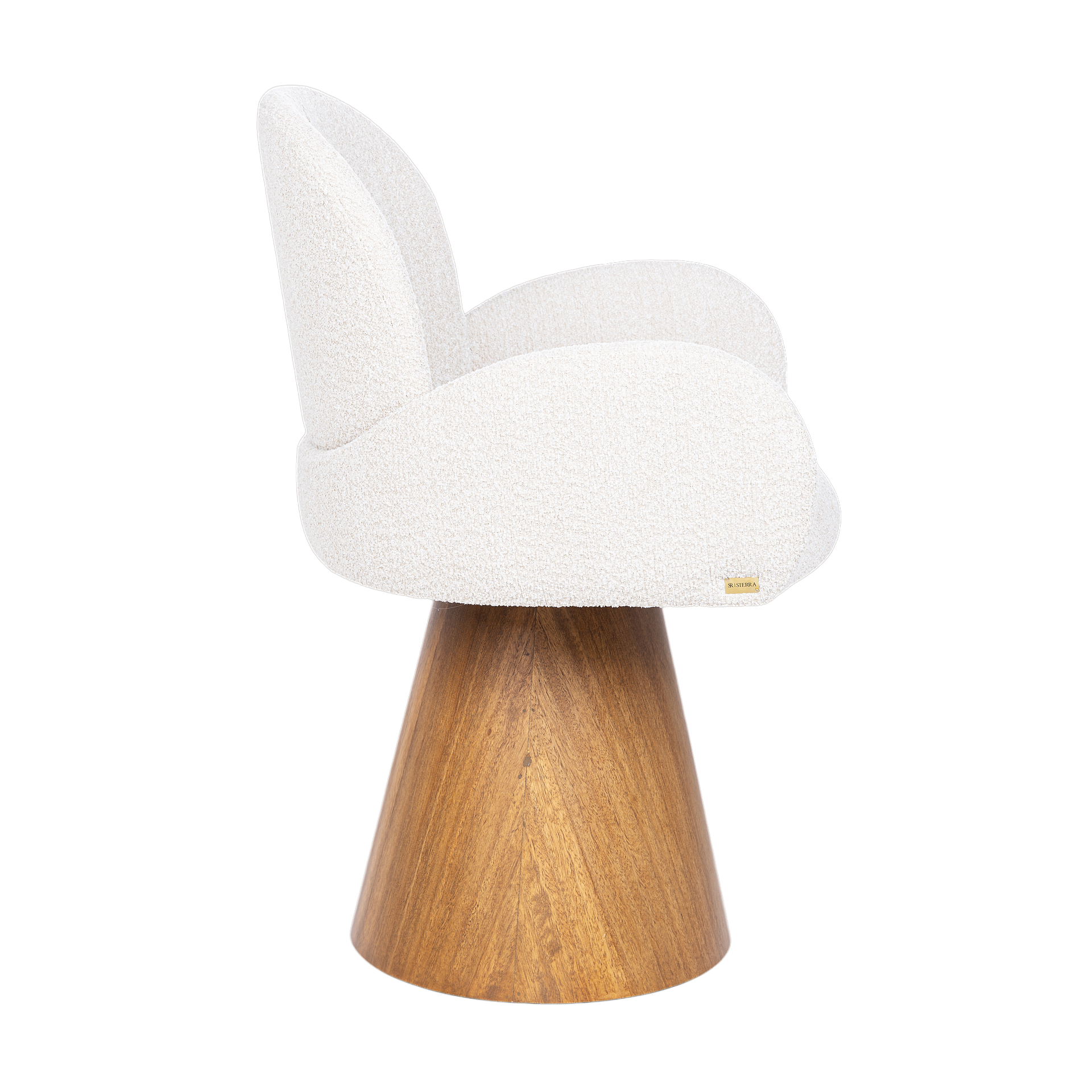 Silla Prima giratoria base de madera