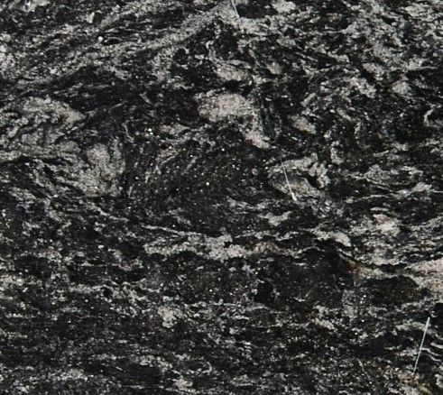 Granito – Negro Boreal — detalle de la veta