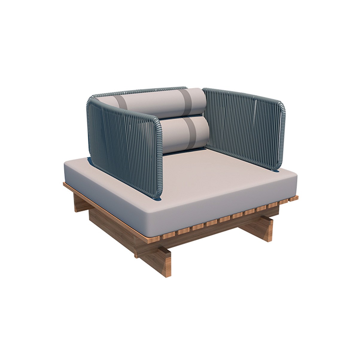 Sillón Danúbio cuerda trenzada