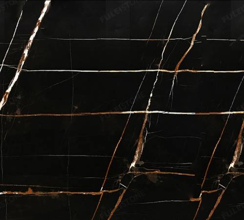 Mármol – Sahara Noir — detalle de la veta