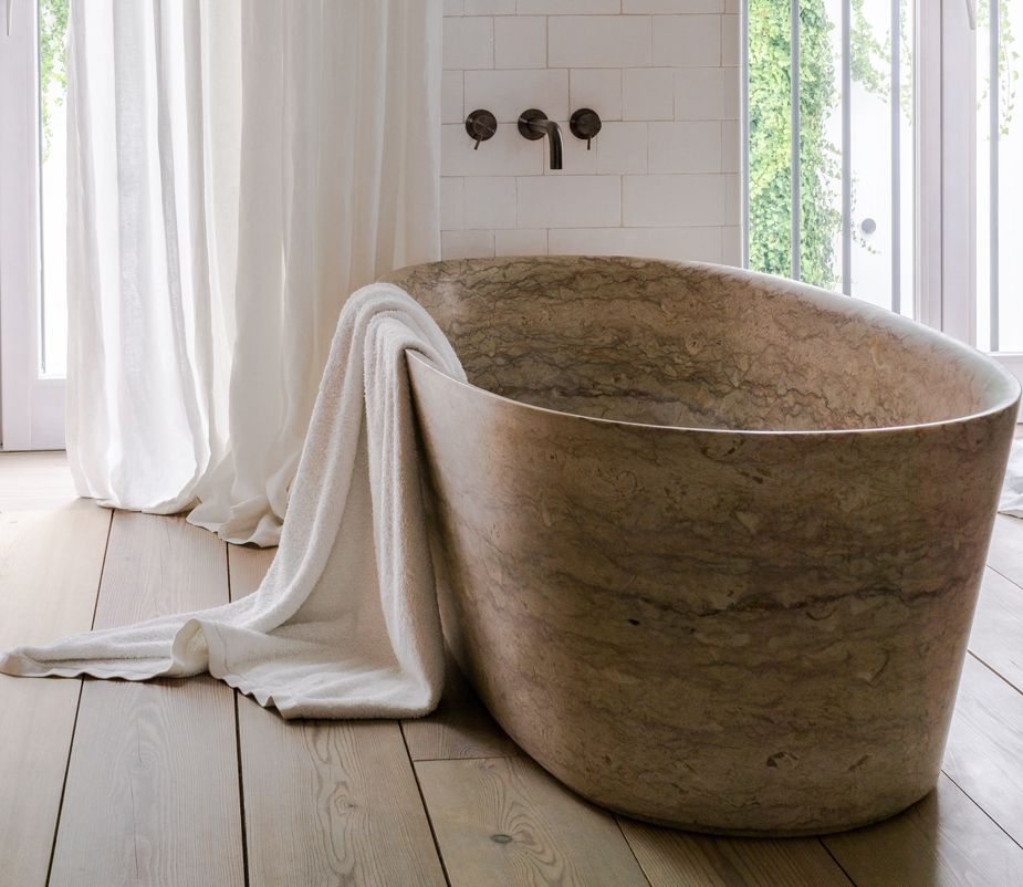 Mármol – Beige Nilo — el material en un ambiente