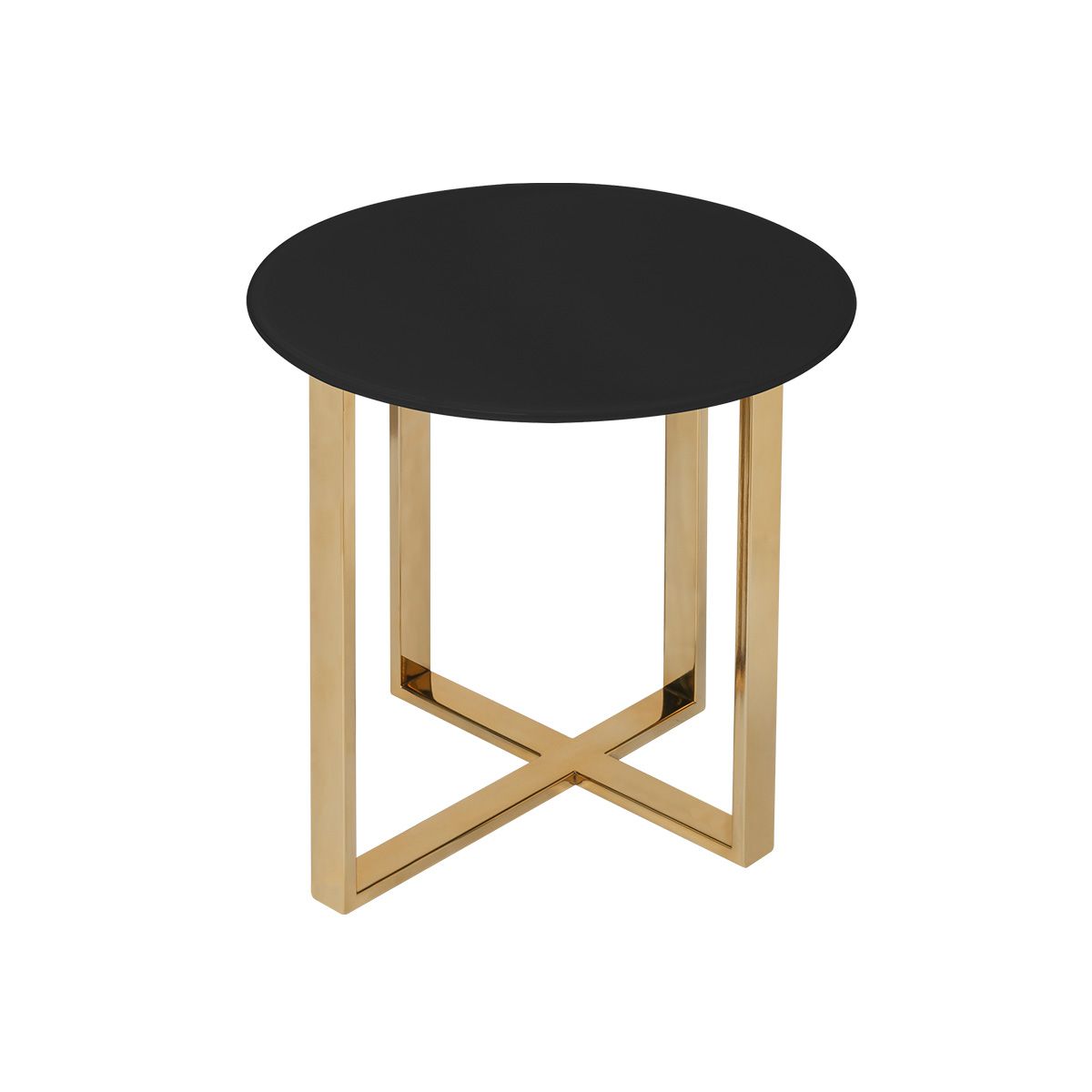 Mesa de apoyo Léo / 50 tapa de vidrio de color