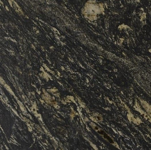 Granito – Black Cosmic — detalle de la veta