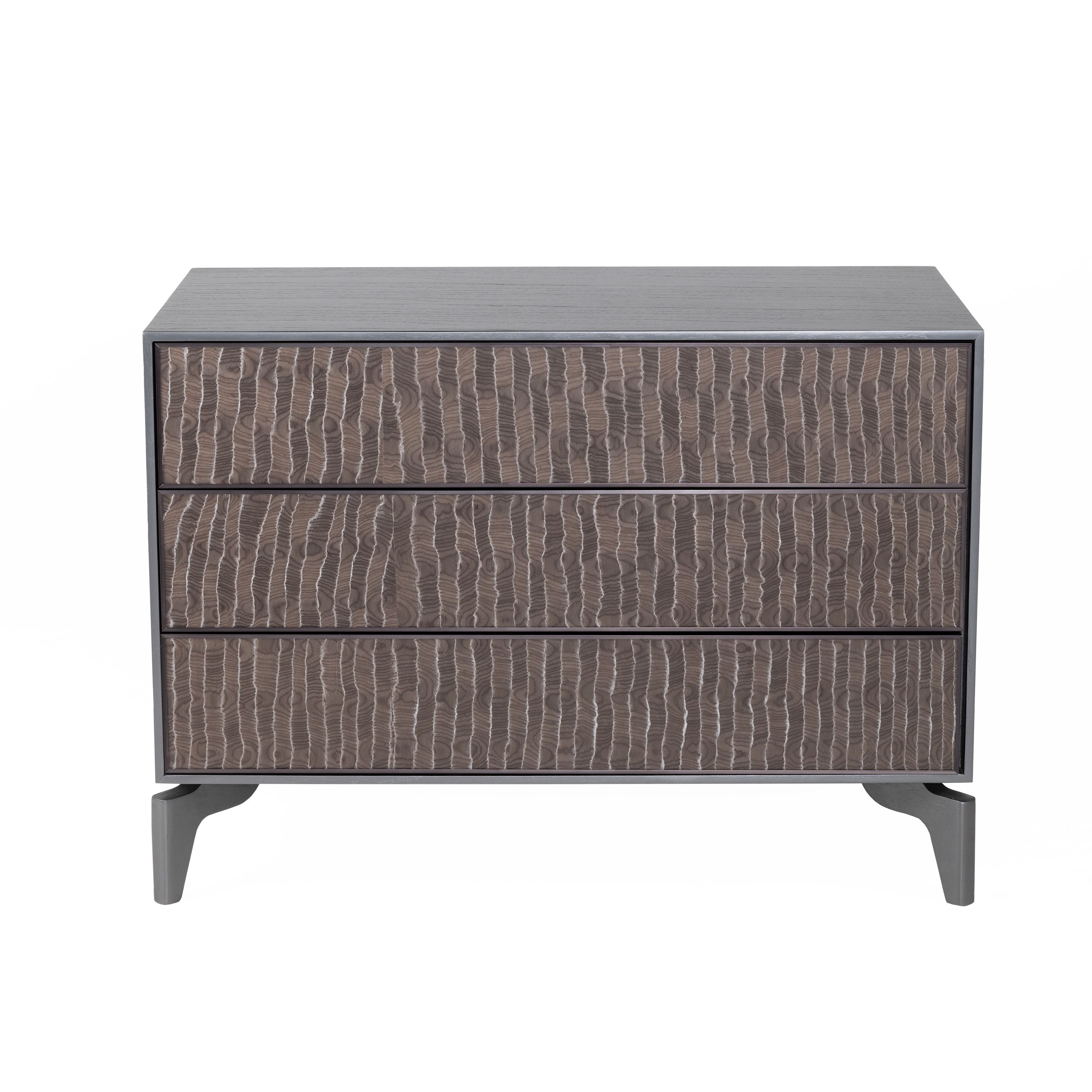 Mesa de luz Farina patas de madera