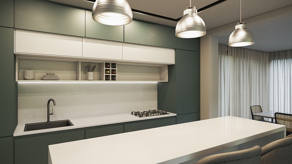 Purastone – Blanco Cana — el material en un ambiente