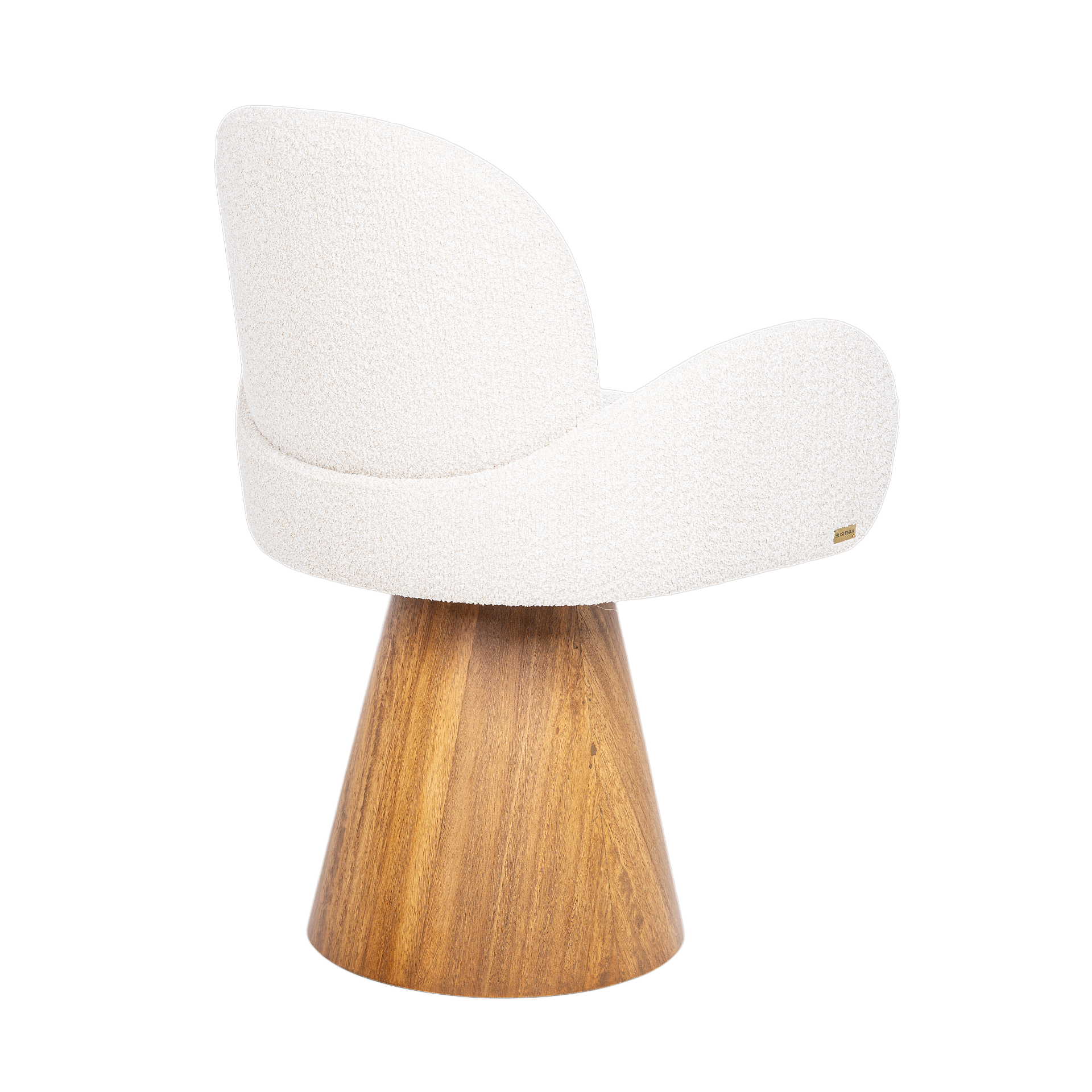 Silla Prima giratoria base de madera