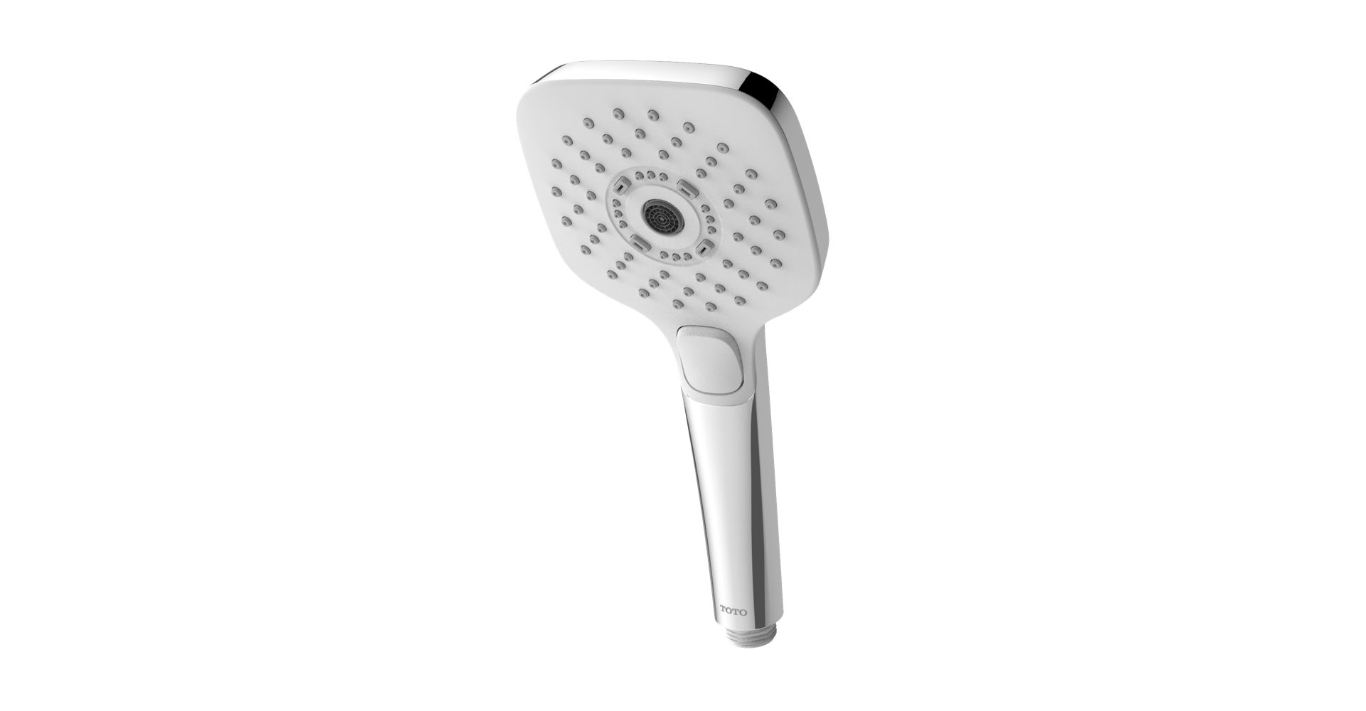TOTO Ducha Manual Cuadrada – 3 Modos — piedra natural