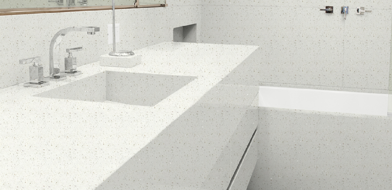 Purastone – Blanco Glitter — Mármol