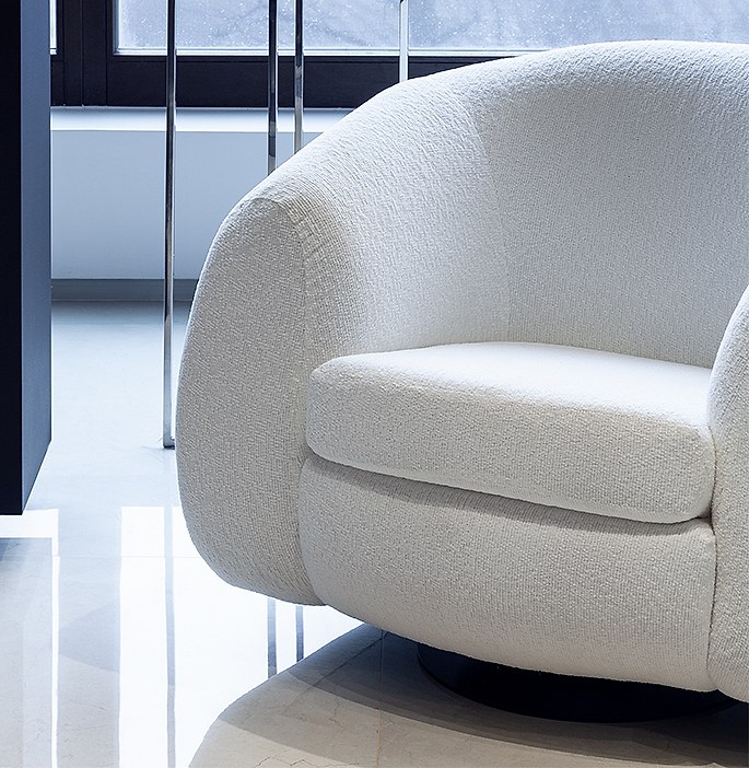 Sillón Club giratorio con hamaca