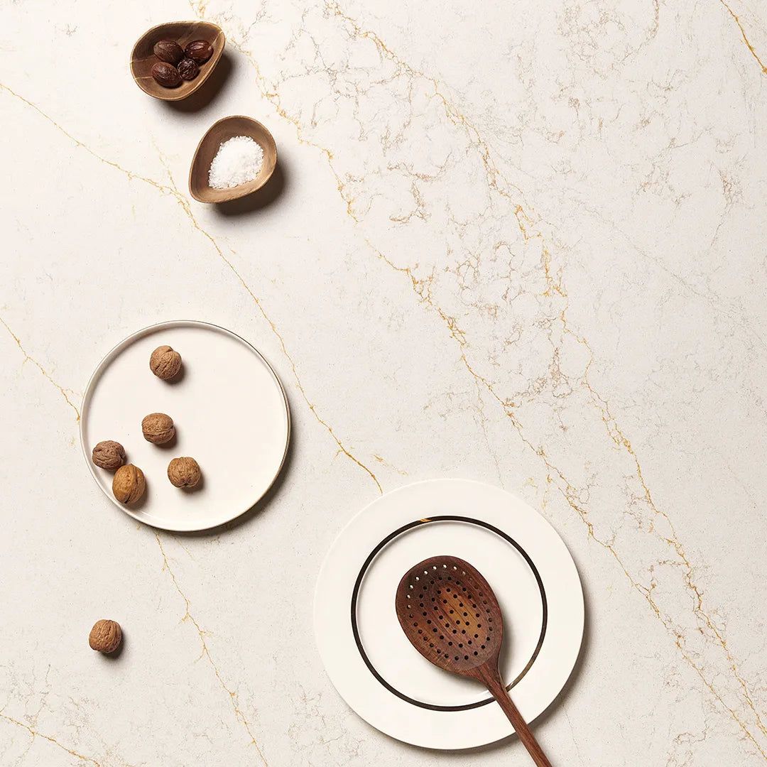 Purastone – Bianco Luxe — el material en un ambiente
