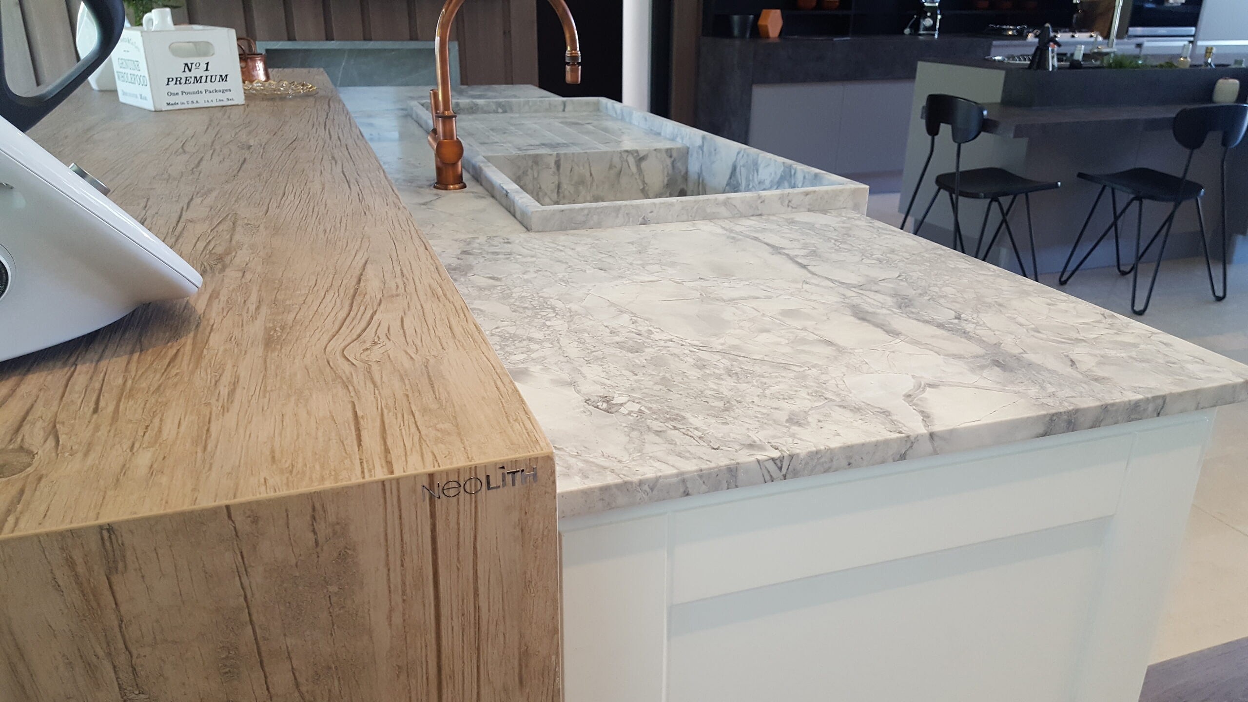 Cuarcita – Silver White — detalle de la veta