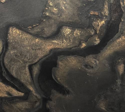 Granito – Black Panthus — detalle de la veta