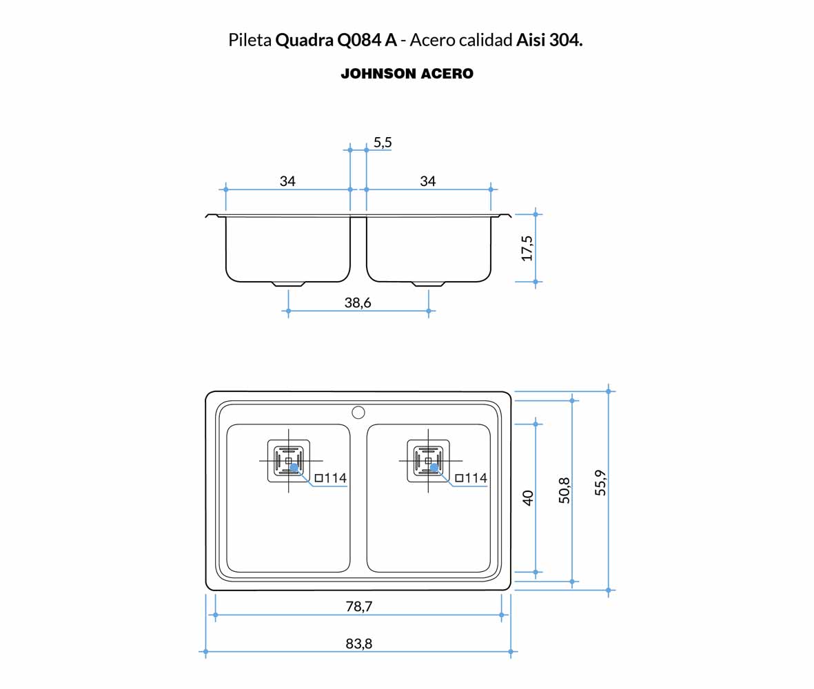 Modelo Quadra Q084 A — Johnson Acero