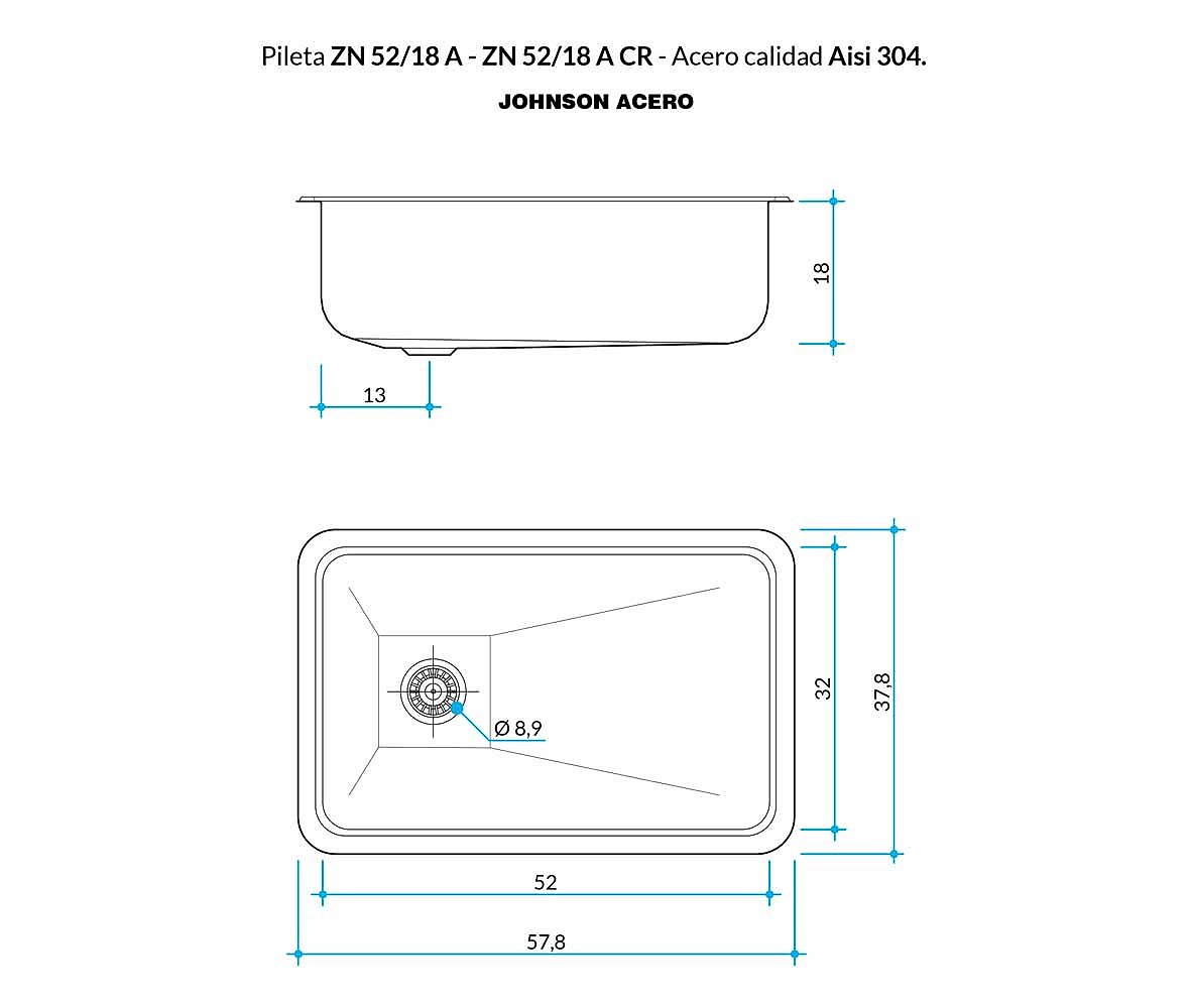 Modelo ZN52 — Johnson Acero