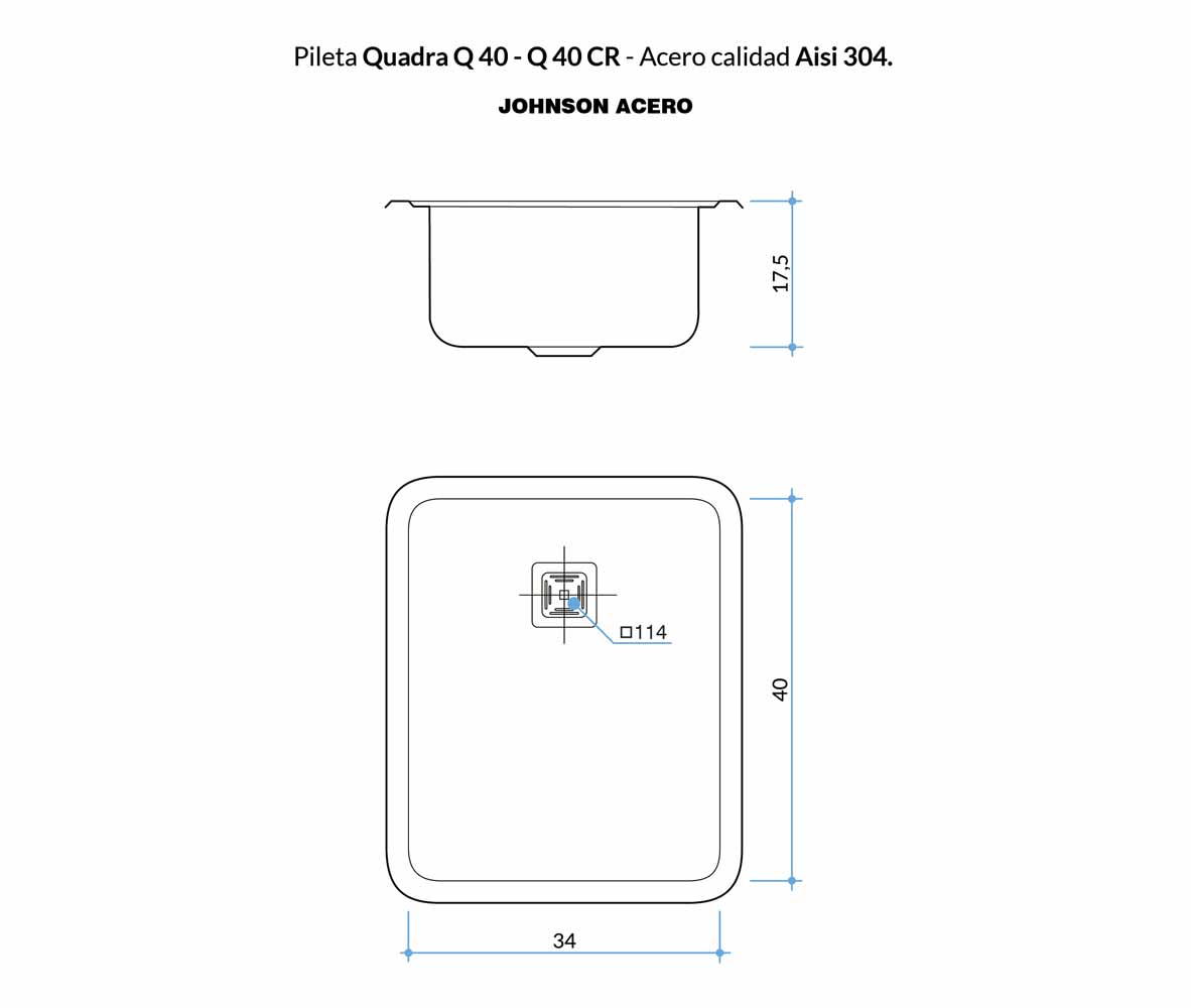 Modelo Quadra Q40 — Johnson Acero