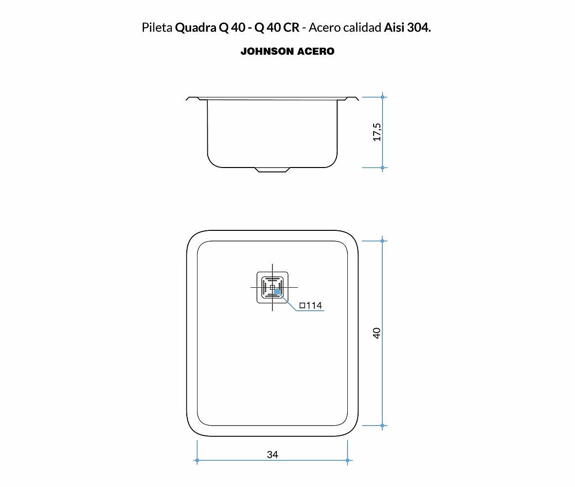 Modelo Quadra Q40 — Johnson Acero