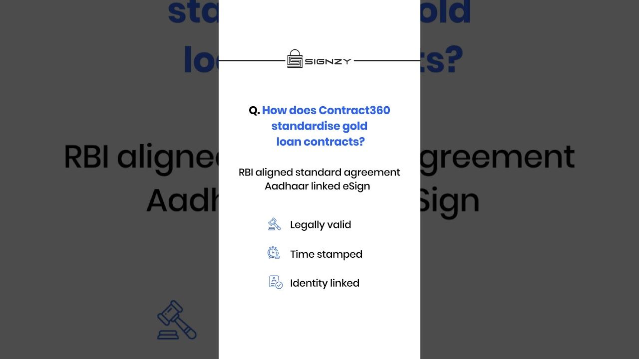 RBI Gold Loan Rules 2026: Automate Compliance & LTV Enforcement with Signzy