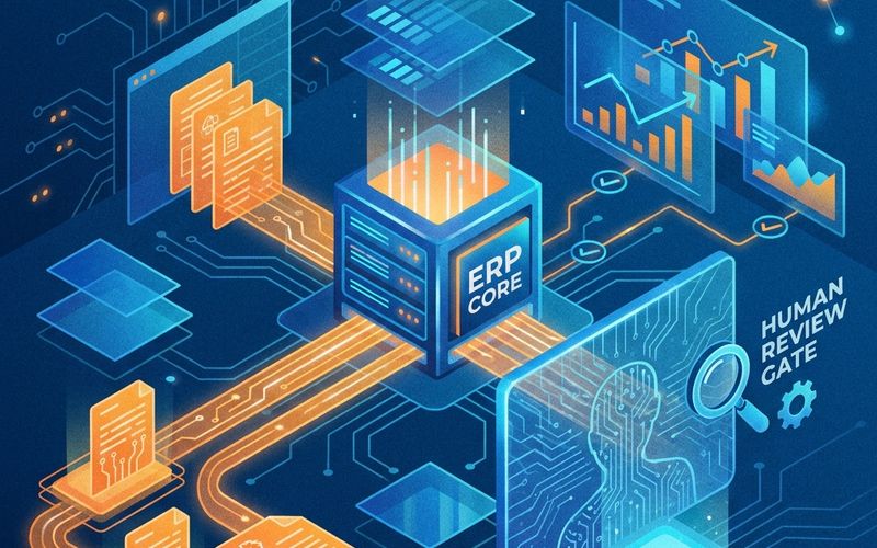 Automatizacion administrativa Mexico: backoffice enterprise con documentos reales, ERP y conciliacion