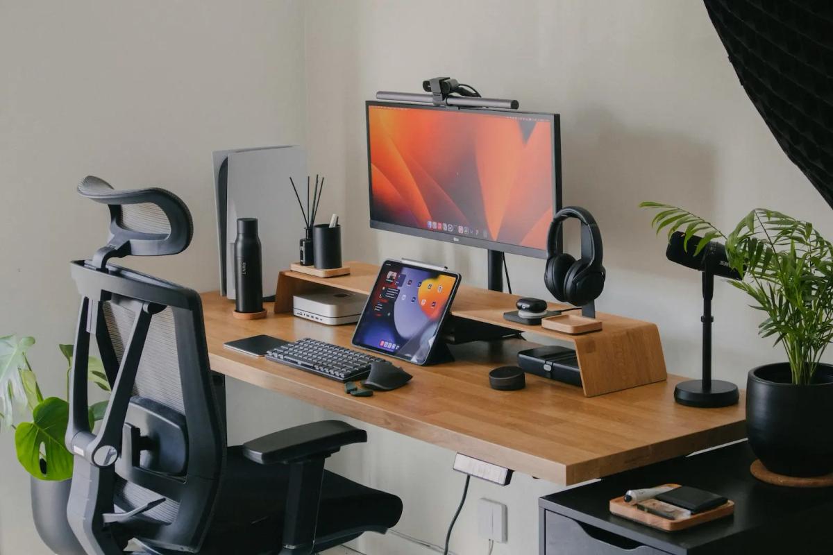 Modern remote work desk setup representing a digital HQ for distributed teams