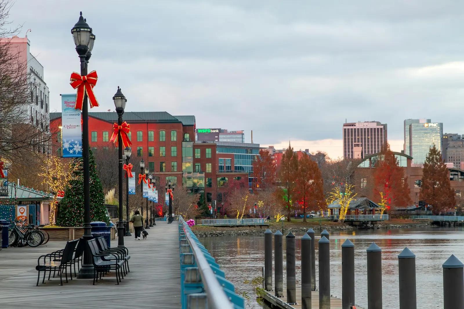 Wilmington, Delaware downtown riverwalk — the business hub at the heart of Delaware's LLC-friendly legal and commercial landscape