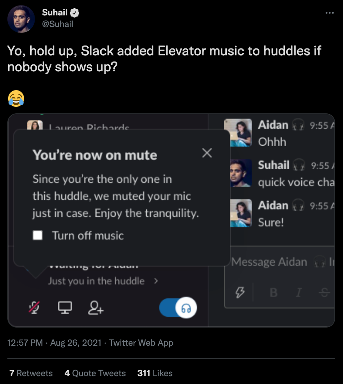 twitter slack huddles remote